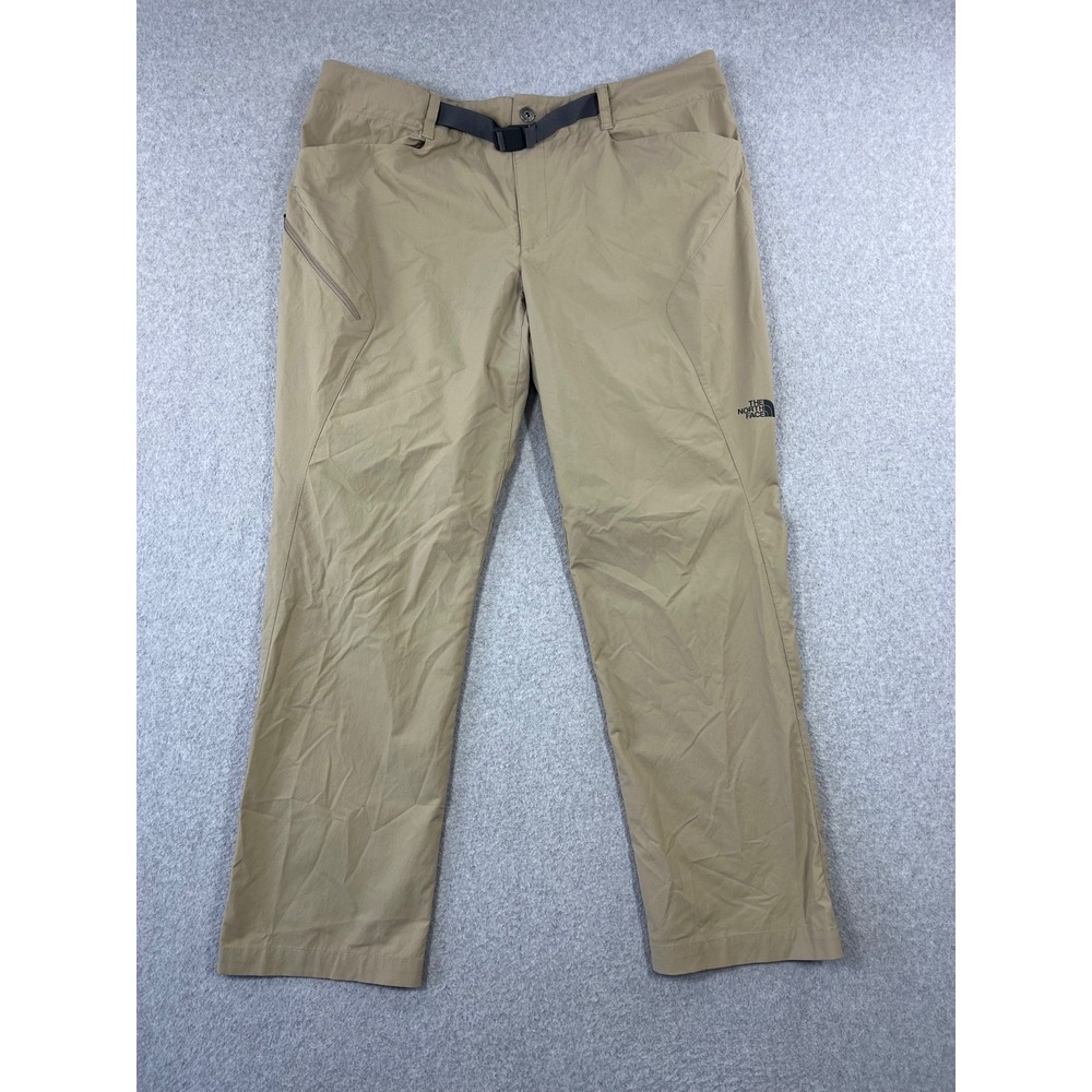 The North Face Paramount 3.0 Pants Mens 40 Tan Straight Leg Lightweight Belt